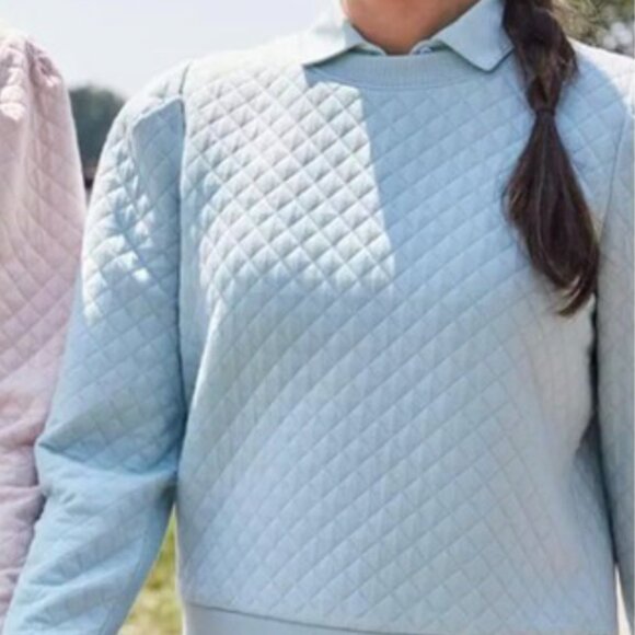 Walter Hagen Women's Clubhouse Pullover Crewneck in Ether/Seafoam NWT - Picture 1 of 7